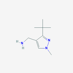 (3-tert-butyl-1-methyl-1H-pyrazol-4-yl)methanamine