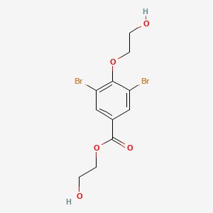 molecular formula C11H12Br2O5 B14621833 2-Hydroxyethyl 3,5-dibromo-4-(2-hydroxyethoxy)benzoate CAS No. 60568-32-3