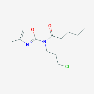 molecular formula C12H19ClN2O2 B14621857 N-(3-Chloropropyl)-N-(4-methyl-1,3-oxazol-2-yl)pentanamide CAS No. 57068-92-5