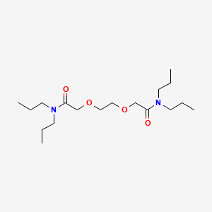 molecular formula C18H36N2O4 B14621897 Acetamide, 2,2'-[1,2-ethanediylbis(oxy)]bis[N,N-dipropyl- CAS No. 58774-46-2