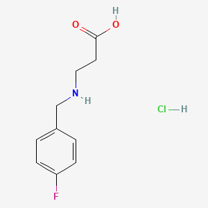 3-{[(4-Fluorophenyl)methyl]amino}propanoic acid hydrochloride