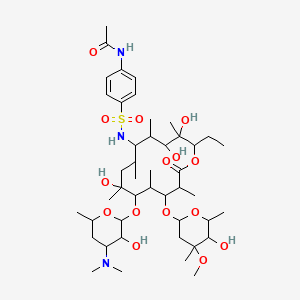 molecular formula C45H77N3O15S B14621940 N-(4-Acetylaminobenzenesulfonyl)erythromycylamine CAS No. 57049-06-6