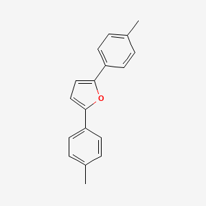 molecular formula C18H16O B14621968 2,5-Bis(4-methylphenyl)furan CAS No. 57196-75-5