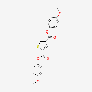 molecular formula C20H16O6S B14622029 Bis(4-methoxyphenyl) thiophene-2,4-dicarboxylate CAS No. 57467-53-5