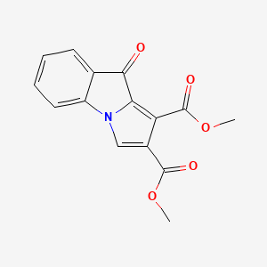 molecular formula C15H11NO5 B14622033 Dimethyl 9-oxo-9H-pyrrolo[1,2-a]indole-1,2-dicarboxylate CAS No. 60706-00-5
