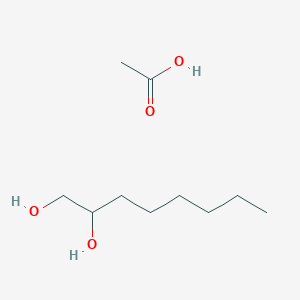 molecular formula C10H22O4 B14622034 Acetic acid;octane-1,2-diol CAS No. 57852-35-4