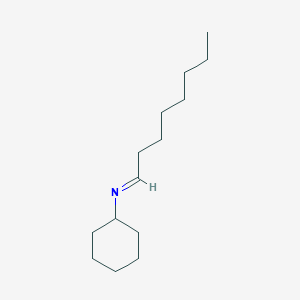 molecular formula C14H27N B14622046 (1E)-N-Cyclohexyloctan-1-imine CAS No. 57261-92-4