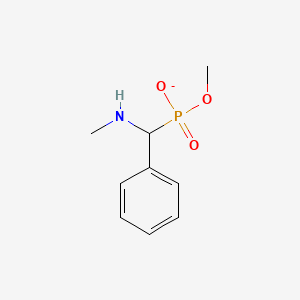 molecular formula C9H13NO3P- B14622054 Methyl [(methylamino)(phenyl)methyl]phosphonate CAS No. 59416-32-9