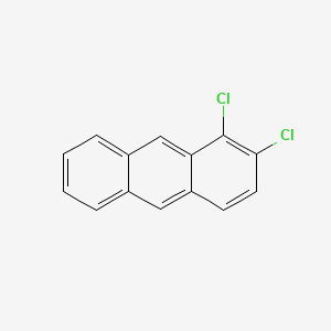 molecular formula C14H8Cl2 B14622076 1,2-Dichloroanthracene CAS No. 57472-45-4