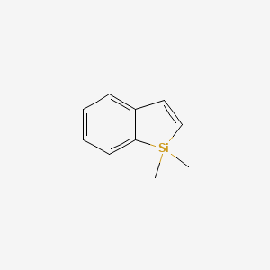 molecular formula C10H12Si B14622077 Indene, 1,1-dimethyl-1-sila- CAS No. 58310-24-0