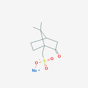 molecular formula C10H15NaO4S B146221 樟脑磺酸钠 CAS No. 34850-66-3