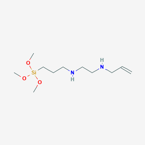 molecular formula C11H26N2O3Si B14622239 N~1~-(Prop-2-en-1-yl)-N~2~-[3-(trimethoxysilyl)propyl]ethane-1,2-diamine CAS No. 57943-80-3