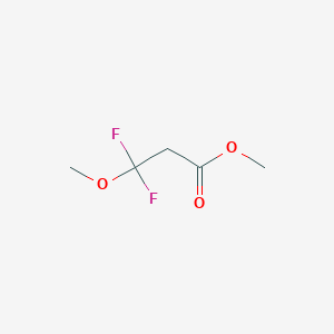molecular formula C5H8F2O3 B14622265 Methyl 3,3-difluoro-3-methoxypropanoate CAS No. 60375-66-8