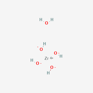 molecular formula H6O5Zr B14622307 Zirconium(4+);tetrahydroxide;hydrate CAS No. 59271-57-7