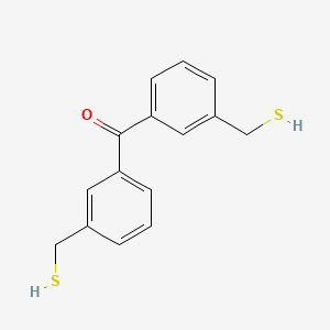 molecular formula C15H14OS2 B14622324 Methanone, bis[3-(mercaptomethyl)phenyl]- CAS No. 59054-31-8