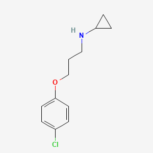 molecular formula C12H16ClNO B1462238 N-[3-(4-chlorophenoxy)propyl]cyclopropanamine CAS No. 1040067-55-7
