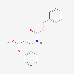 molecular formula C17H17NO4 B146224 3-{[(Benzyloxy)carbonyl]amino}-3-phenylpropanoic acid CAS No. 14440-98-3