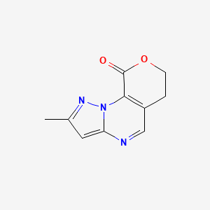 2-Methyl-6H-pyrano[4,3-e]pyrazolo[1,5-a]pyrimidin-9(7H)-one