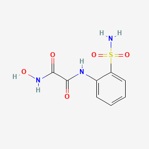 molecular formula C8H9N3O5S B14622458 Ethanediamide, N-[2-(aminosulfonyl)phenyl]-N'-hydroxy- CAS No. 61006-34-6
