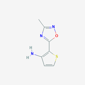 2-(3-Methyl-1,2,4-oxadiazol-5-yl)thiophen-3-amine