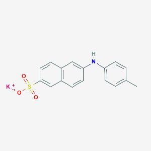 molecular formula C17H15KNO3S B146225 Potassium 6-(p-toluidino)naphthalene-2-sulphonate CAS No. 32752-10-6