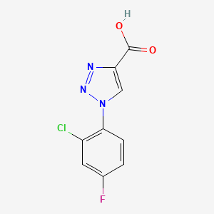1-(2-chloro-4-fluorophenyl)-1H-1,2,3-triazole-4-carboxylic acid