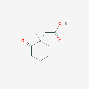 molecular formula C9H14O3 B14622525 (1-Methyl-2-oxo-cyclohexyl)-acetic acid CAS No. 58711-31-2