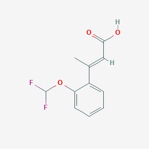 3-[2-(Difluoromethoxy)phenyl]but-2-enoic acid