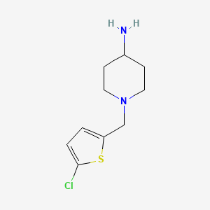 1-[(5-Chlorothiophen-2-yl)methyl]piperidin-4-amine
