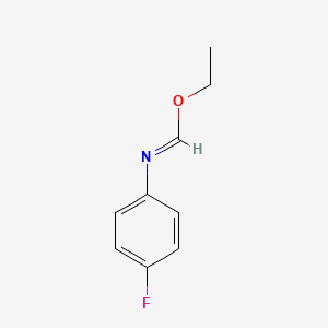molecular formula C9H10FNO B14622589 Ethyl (4-fluorophenyl)methanimidate CAS No. 59332-77-3