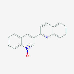 molecular formula C18H12N2O B14622653 2,3'-Biquinoline, 1'-oxide CAS No. 58130-39-5