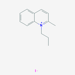 molecular formula C13H16IN B14622657 2-Methyl-1-propylquinolin-1-ium iodide CAS No. 55602-26-1