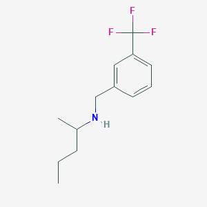 B1462266 (Pentan-2-yl)({[3-(trifluoromethyl)phenyl]methyl})amine CAS No. 1019489-00-9