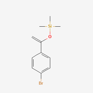 molecular formula C11H15BrOSi B14622713 Silane, [[1-(4-bromophenyl)ethenyl]oxy]trimethyl- CAS No. 55991-66-7