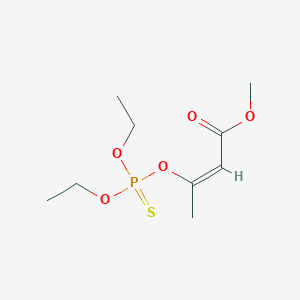 molecular formula C9H17O5PS B14622719 Methyl (2Z)-3-[(diethoxyphosphorothioyl)oxy]but-2-enoate CAS No. 57113-19-6