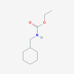 molecular formula C10H19NO2 B14622744 Carbamic acid, cyclohexylmethyl-, ethyl ester CAS No. 59325-16-5