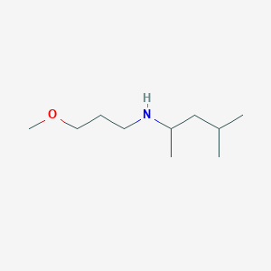 molecular formula C10H23NO B1462275 N-(3-methoxypropyl)-4-methylpentan-2-amine CAS No. 1038236-40-6