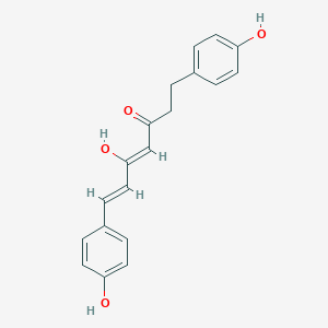 molecular formula C19H18O4 B146228 1,7-Bis(4-hydroxyphenyl)-3-hydroxy-1,3-heptadien-5-one CAS No. 207792-17-4