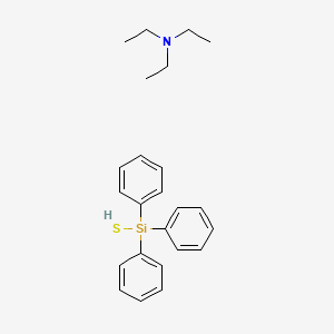 molecular formula C24H31NSSi B14622869 N,N-diethylethanamine;triphenyl(sulfanyl)silane CAS No. 59291-10-0