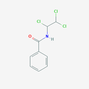 molecular formula C9H8Cl3NO B14622941 Benzamide, N-(1,2,2-trichloroethyl)- CAS No. 58956-84-6