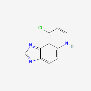 molecular formula C10H6ClN3 B14622958 9-chloro-3H-imidazo[4,5-f]quinoline CAS No. 55404-06-3