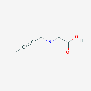 molecular formula C7H11NO2 B14623007 N-But-2-yn-1-yl-N-methylglycine CAS No. 58788-88-8