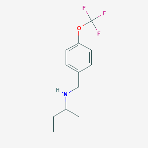 molecular formula C12H16F3NO B1462303 (Butan-2-yl)({[4-(trifluoromethoxy)phenyl]methyl})amine CAS No. 1020961-00-5