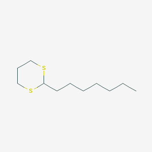 molecular formula C11H22S2 B14623058 2-Heptyl-1,3-dithiane CAS No. 59092-72-7