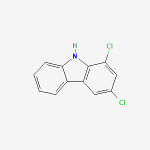molecular formula C12H7Cl2N B14623080 9H-Carbazole, 1,3-dichloro- CAS No. 56234-47-0