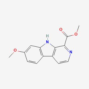 molecular formula C14H12N2O3 B14623093 Harmic Acid Methyl Ester CAS No. 57498-79-0