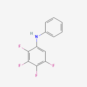 molecular formula C12H7F4N B14623098 2,3,4,5-Tetrafluoro-N-phenylaniline CAS No. 58627-14-8
