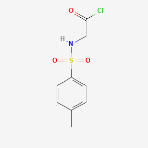 molecular formula C9H10ClNO3S B14623173 Acetyl chloride, [[(4-methylphenyl)sulfonyl]amino]- CAS No. 56218-62-3