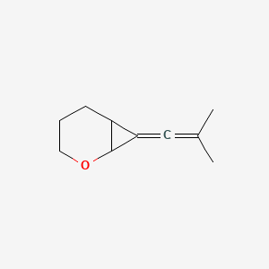molecular formula C10H14O B14623187 7-(2-Methylprop-1-en-1-ylidene)-2-oxabicyclo[4.1.0]heptane CAS No. 59055-17-3