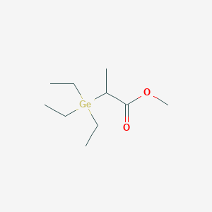 molecular formula C10H22GeO2 B14623268 Methyl 2-(triethylgermyl)propanoate CAS No. 55499-72-4